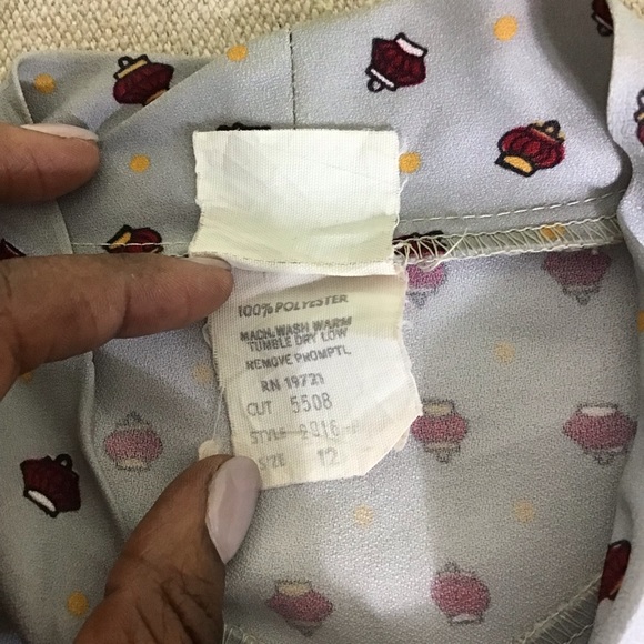 Blvd Row  of California Vintage blouse Sz. 12 - Picture 7 of 8